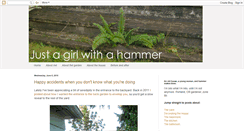 Desktop Screenshot of justagirlwithahammer.com